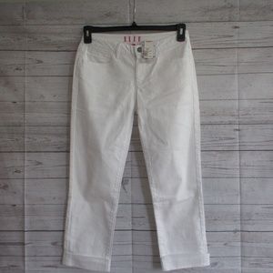 NWT - ELLE white denim Capri - sz 2